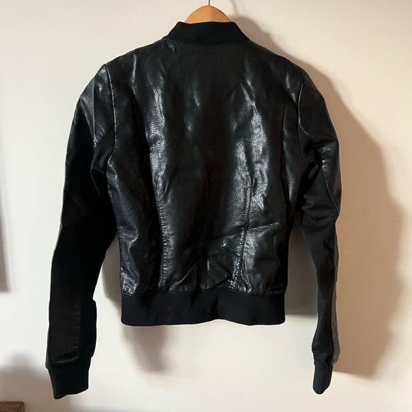 Dynamite Faux Leather Bomber - Picture 3 of 4